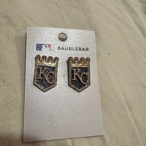 BaubleBar Blue Statement Earrings